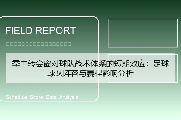 季中转会窗对球队战术体系的短期效应：足球球队阵容与赛程影响分析